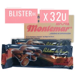 Caja Blister PALITOS de Limón bañados en CHOCOLATE